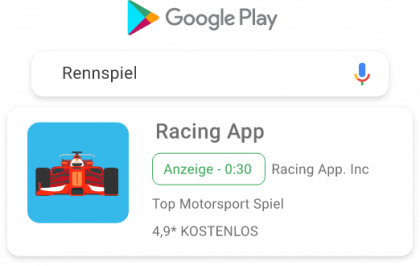 Google App Anzeige im Google App Store