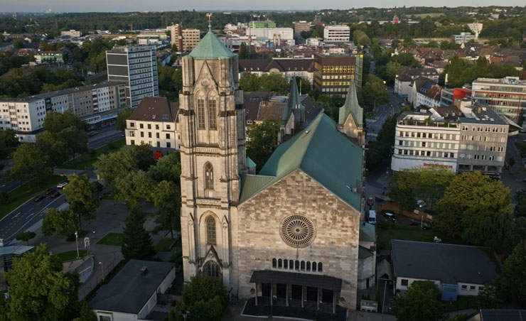 Die Sankt Gertrud Kirche in Essen