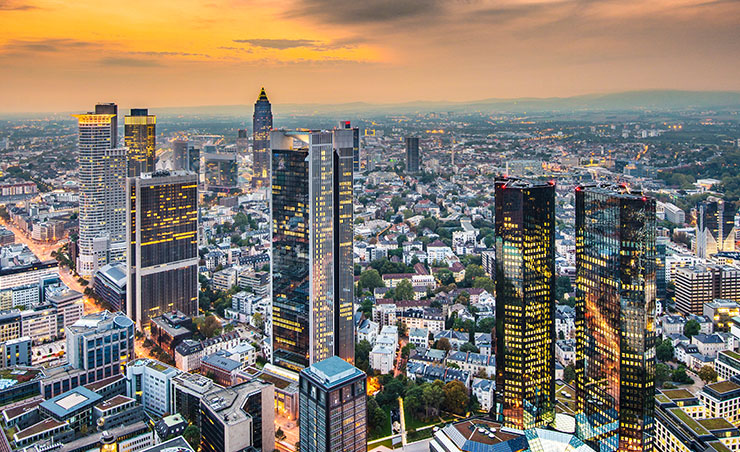 Frankfurt Finanzzentrum Panorama