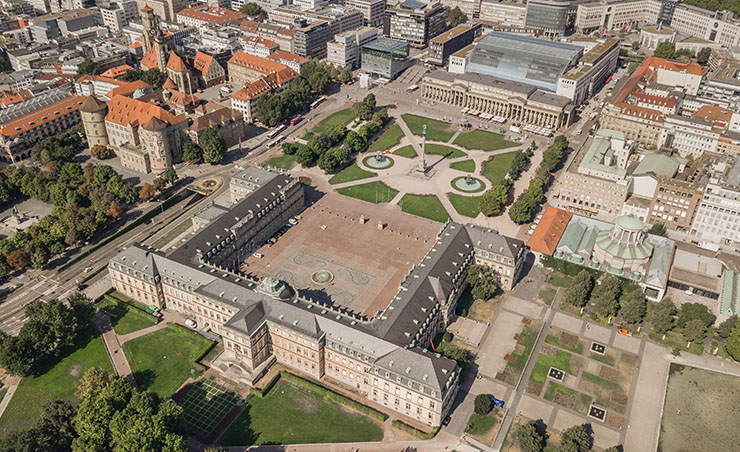 Der Stuttgart Schlossplatz