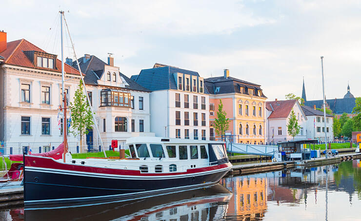 Oldenburg Altstadt mit Hafen